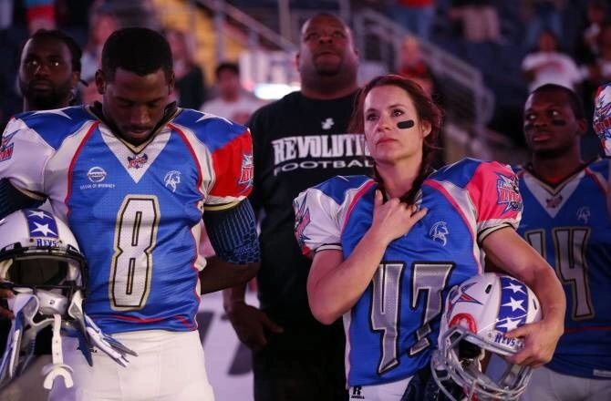 Jen Welter, first ever female pro football player